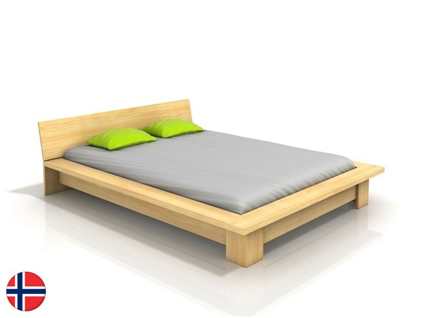 Manželská posteľ 160 cm Naturlig Boergund (borovica) (s roštom)