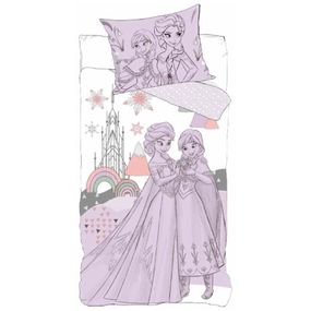 Setino · Bavlnené obliečky do detskej postieľky Ľadové kráľovstvo - Frozen - Disney - 90 x 140 cm + 40 x 55 cm