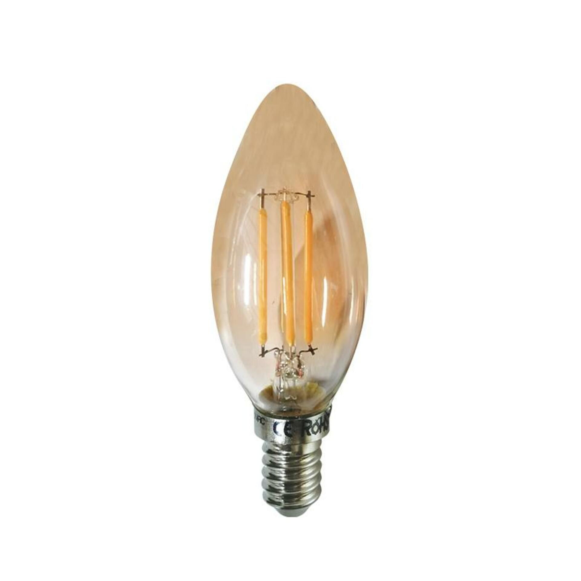 ACA LED žárovka Amber Decor E14 4W DIM 2700K