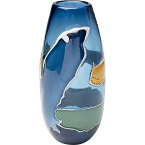 KARE Design Skleněná váza Universe 30cm