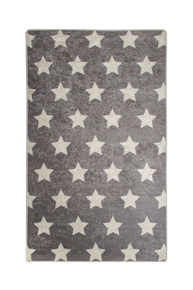 Dětský koberec Stars 100x160 cm šedý