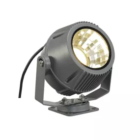 SLV BIG WHITE FLAC BEAM, venkovní fasádní svítidlo, LED, 3000K, IP65, šedý kámen, s modulem Philips DLMi 1800lm, 27W 231072