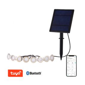 Immax 07905L NEO LITE ESTRELAS Smart vonkajšie solárne svietidlo do zeme LED 2W/120lm, čierna, RGB, IP65