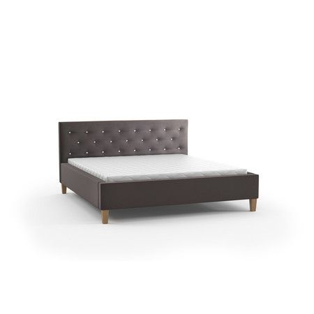 Čalúnená posteľ ŠIMON sivá rozmer 80x200 cm