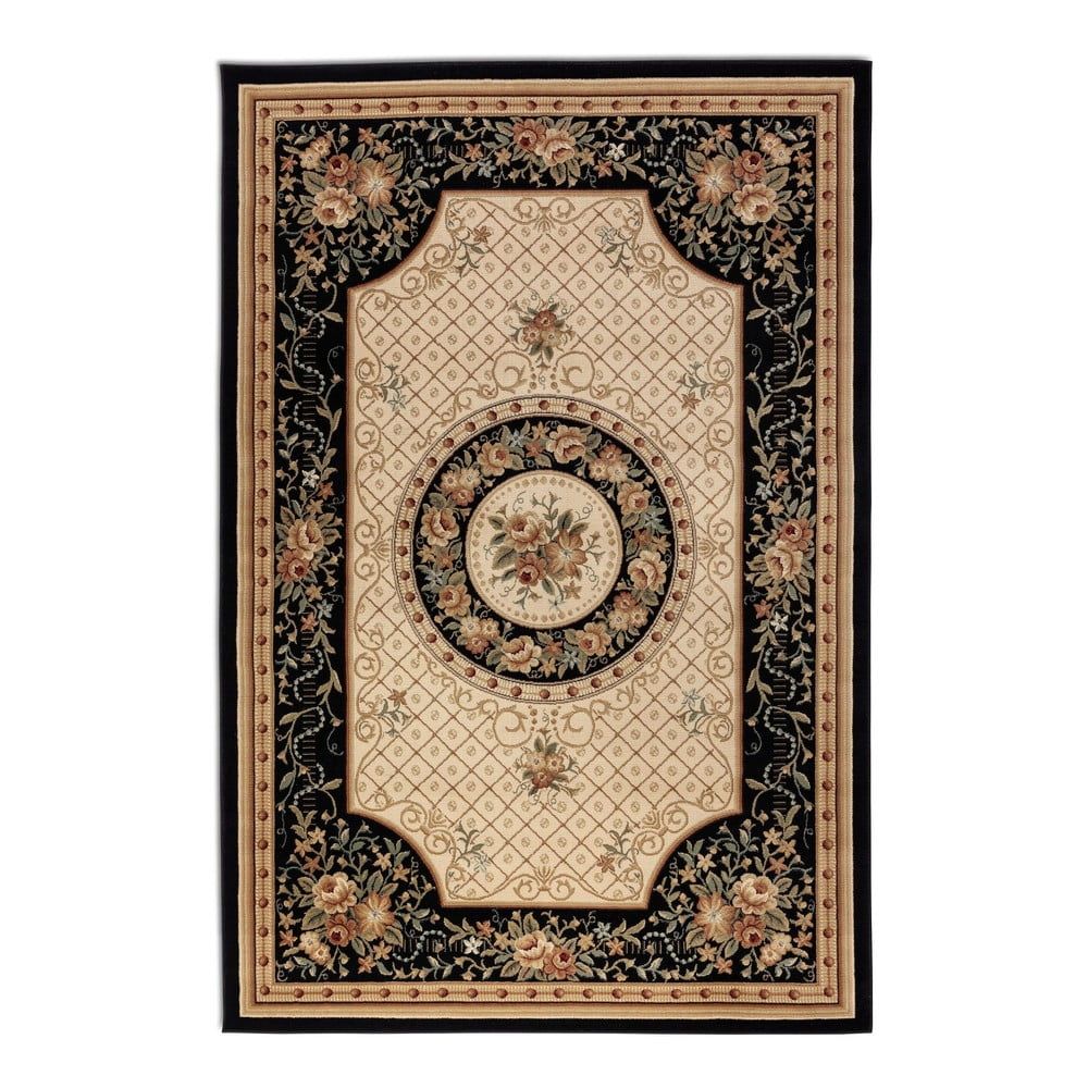 Čierno-béžový koberec 160x235 cm Herat – Nouristan