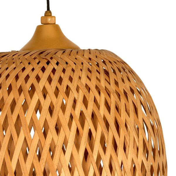 Pauleen Sunshine Bliss LED závesná lampa solárna, bambus, ratan, plast, kov, 0.04W, K: 75.2cm