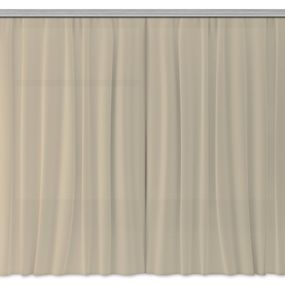 FCS XL 4819 AG Design textilný foto záves delený jednofarebný Dark Beige - Tmavo béžová FCSXL 4819, veľkosť 180 x 160 cm