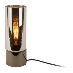 Stolová lampa v metalickej sivej farbe so zrkadlovým leskom Leitmotiv Lax
