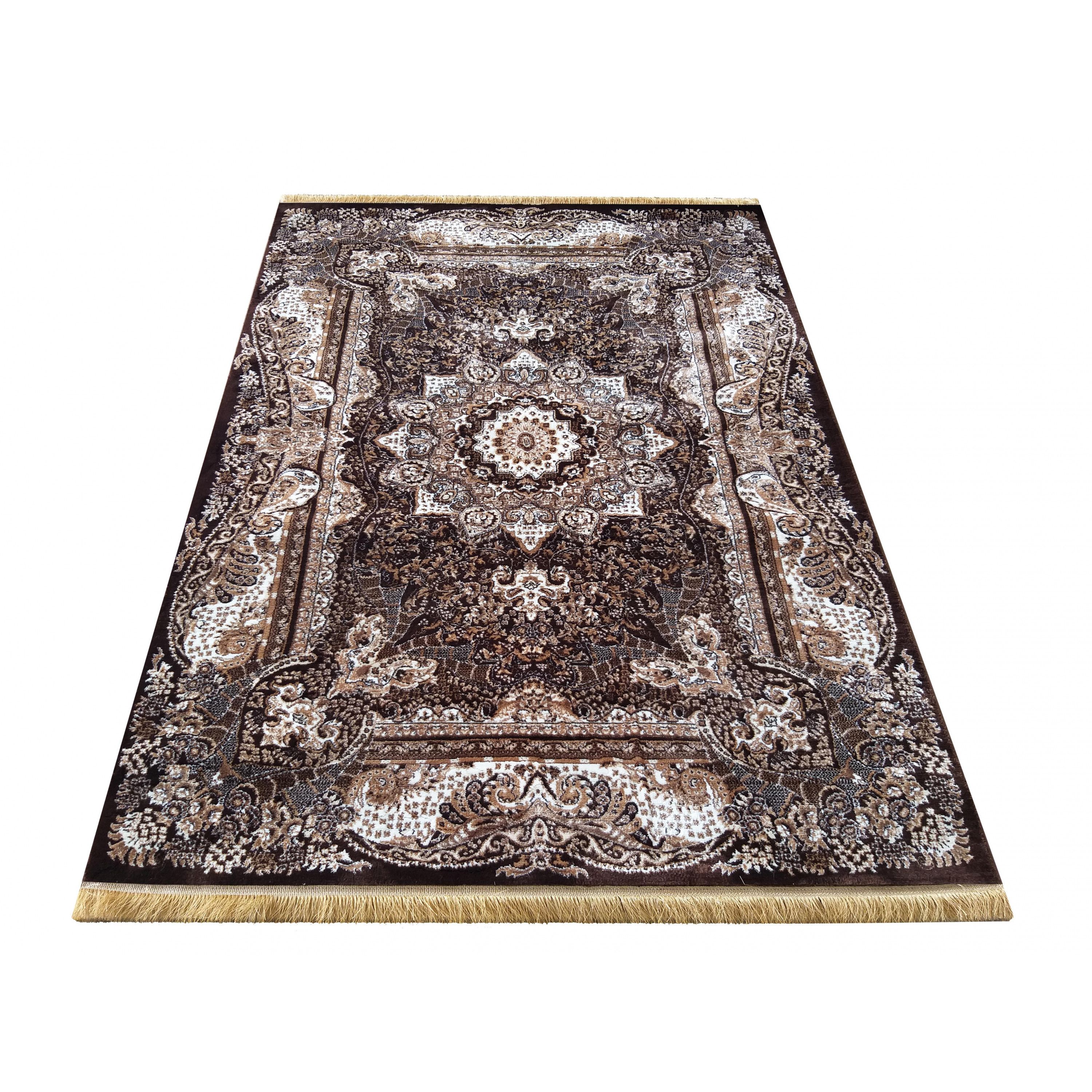 DomTextilu Hnedý vintage koberec s mandalou 26763-154871