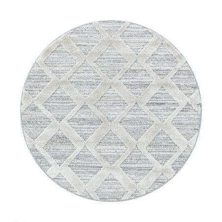 Ayyildiz koberce Kusový koberec Pisa 4703 Grey kruh - 80x80 (priemer) kruh cm