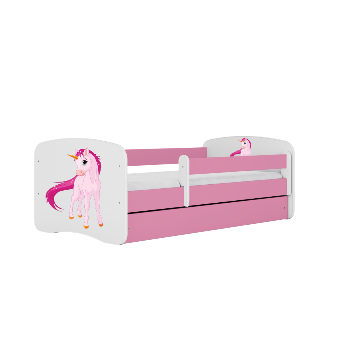Detská posteľ Babydreams jednorožec ružová
