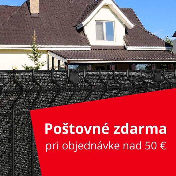 Tieniaca sieť 100% antracit 2x25m