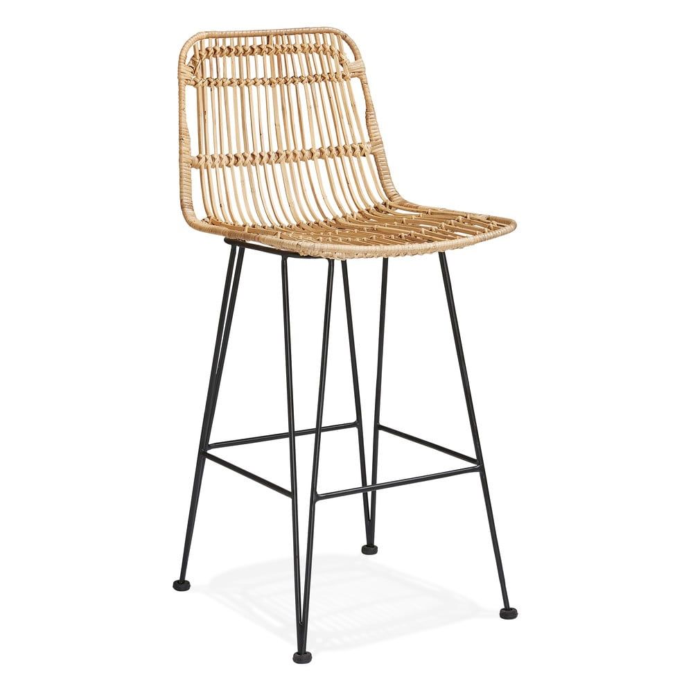 Prírodná barová stolička Kokoon Liano Mini, výška sedenia 65 cm