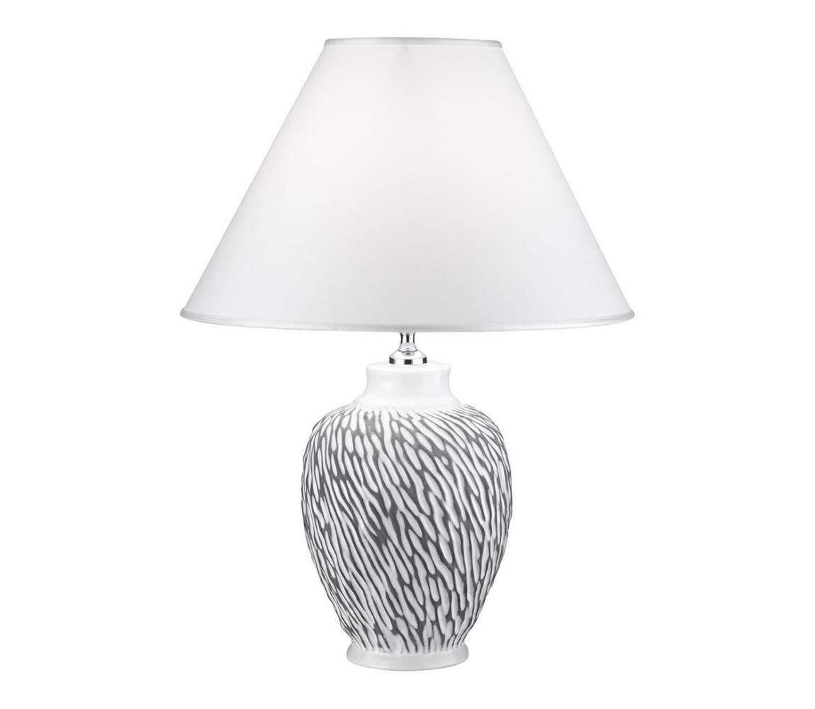 Kolarz A1340.71.Gr - Stolná lampa CHIARA 1xE27/100W/230V biela/šedá pr. 40 cm