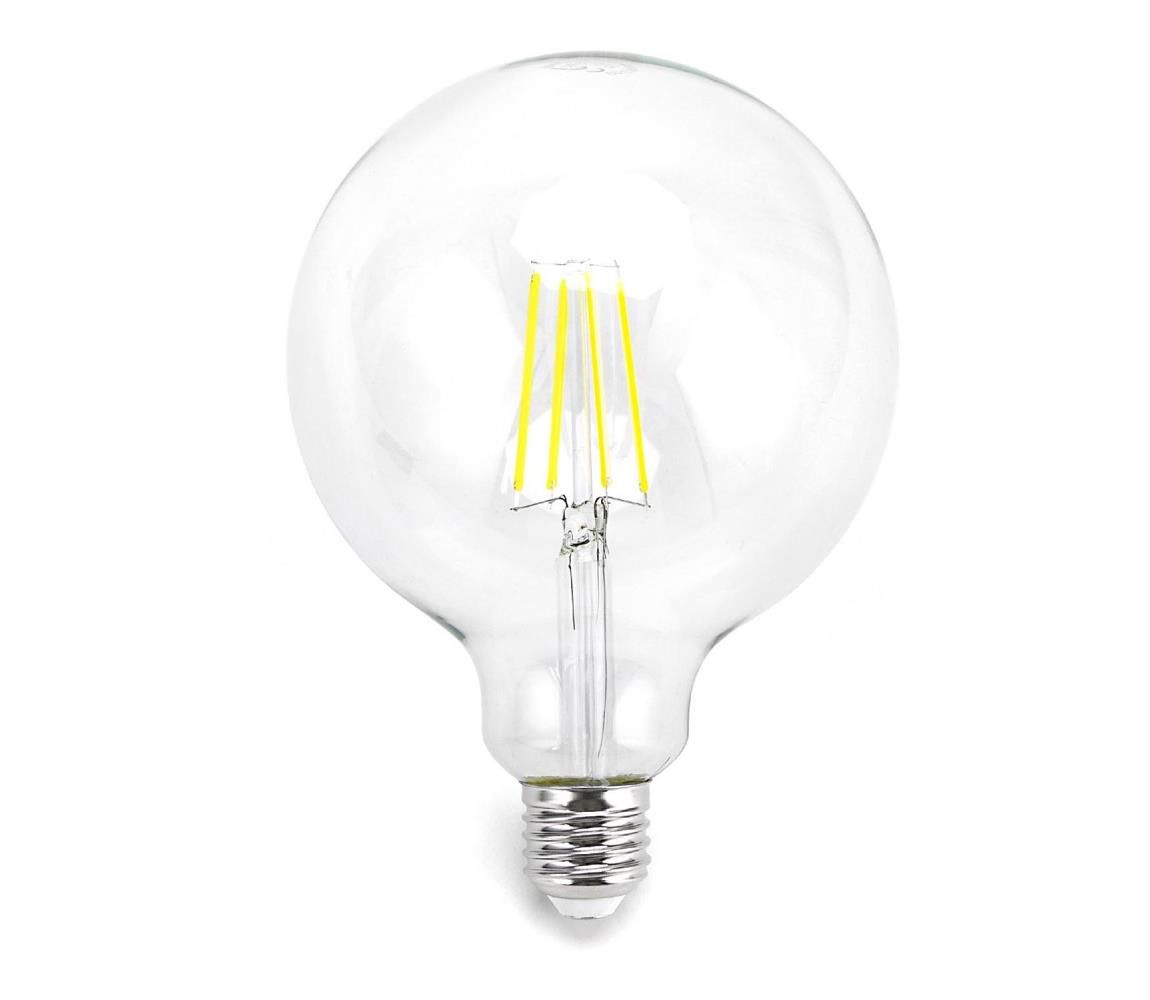 LED Žiarovka FILAMENT G125 E27/8W/230V 6500K - Aigostar