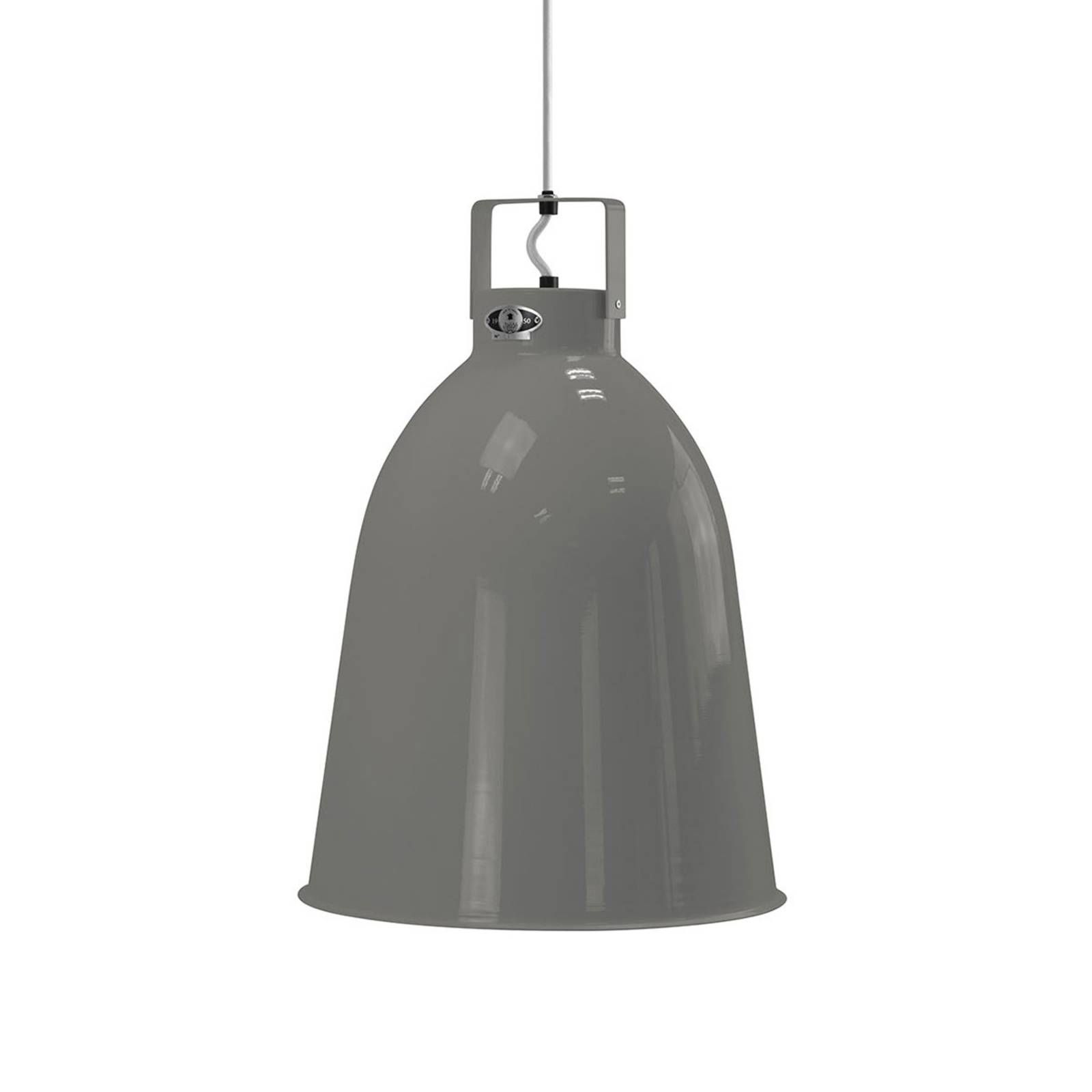 Jieldé Clément C360 závesná lampa sivá lesklá Ø36, Obývacia izba / jedáleň, hliník, E27, 100W, K: 52cm