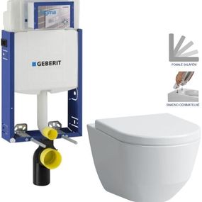 GEBERIT KOMBIFIX ECO, nádržka UP 320 bez tlačidla + WC LAUFEN PRO + SEDADLO 110.302.00.5 LP3