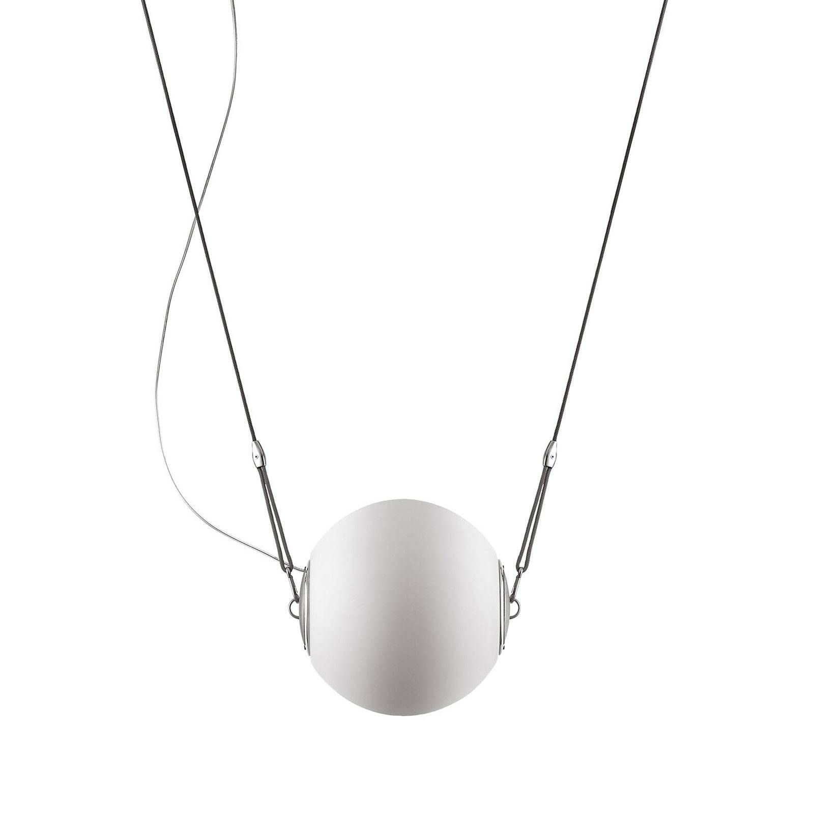 Lumina Perla závesná lampa sklenená guľa Ø 28 cm, Obývacia izba / jedáleň, sklo, oceľ, hliníková zliatina, E27, 100W
