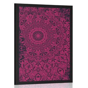 Plagát štýlová Mandala - 60x90 black