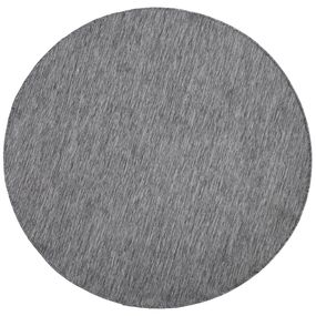 NORTHRUGS - Hanse Home koberce Kusový koberec Twin-Wendeteppiche 103097 grau creme kruh - 140x140 (priemer) kruh cm