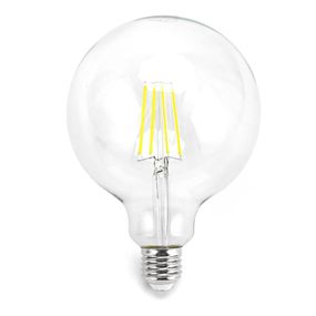 LED Žiarovka FILAMENT G125 E27/6W/230V 6500K - Aigostar