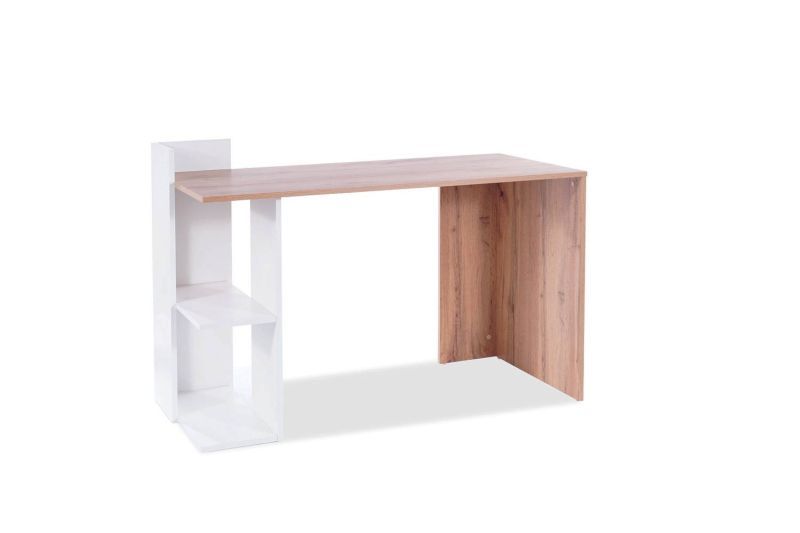 Písací stôl Signal B-001 dub wotan/biely mat
