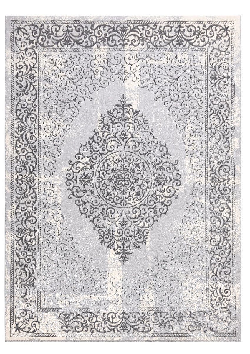 Dywany Łuszczów Kusový koberec Core W7161 Vintage rosette grey - 80x150 cm