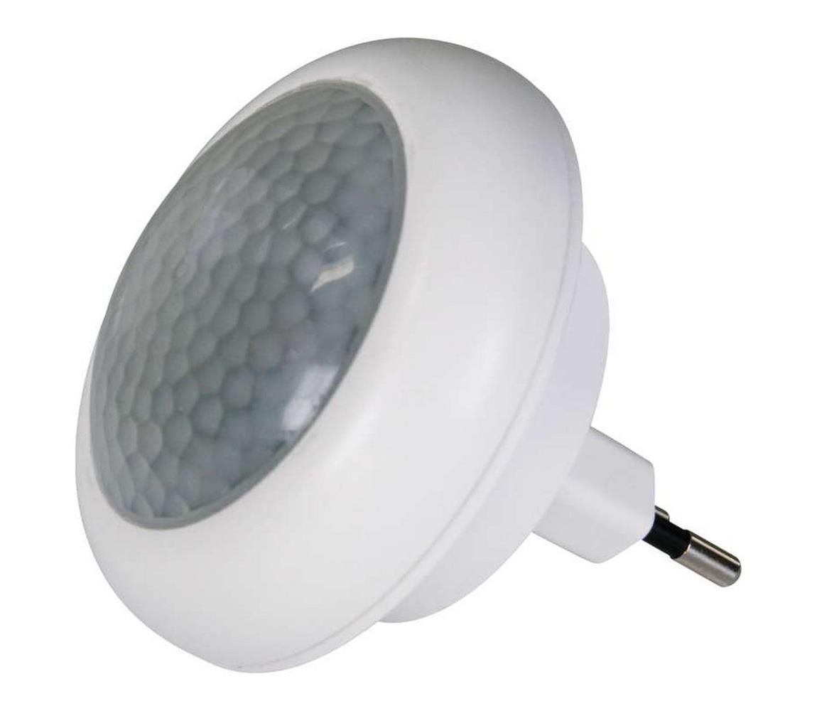 LED Nočné svietidlo do zásuvky so senzorom 8xLED/0,5W/230V