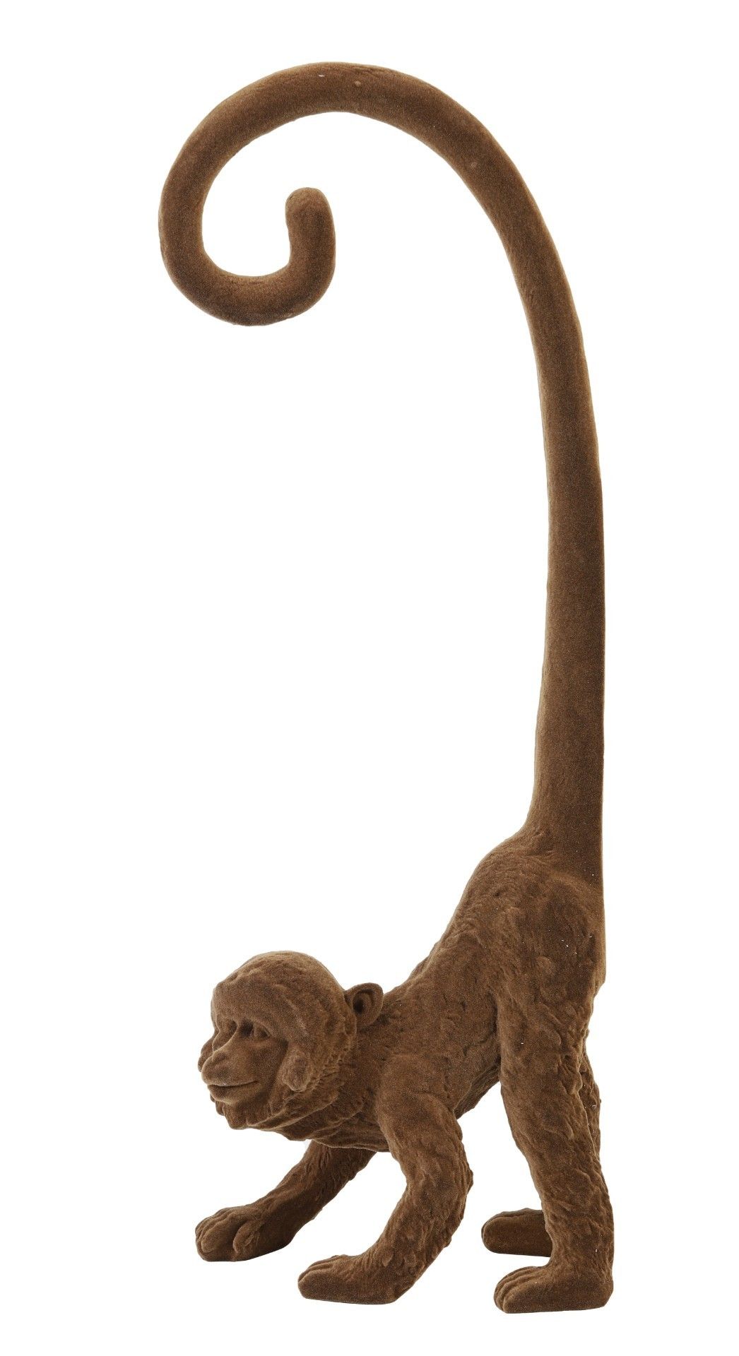 Dekorácia alebo lampa MONKEY Velvet Brown, 45,5 cm