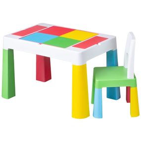 Detský stolček so stoličkou TEGA MULTIFUN - multicolor