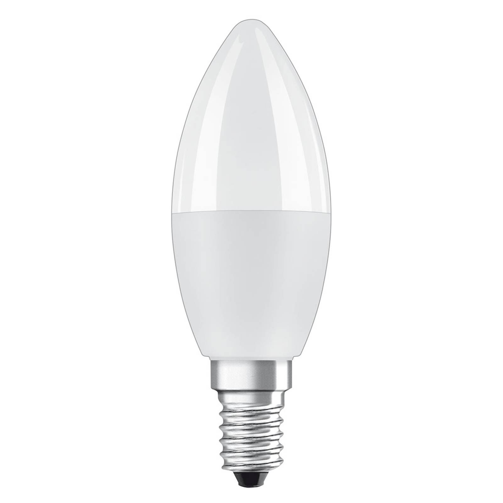 OSRAM LED žiarovka E14 5, 5W Star+ sviečka matná, E14, 5.5W, Energialuokka: F, P: 10.7 cm