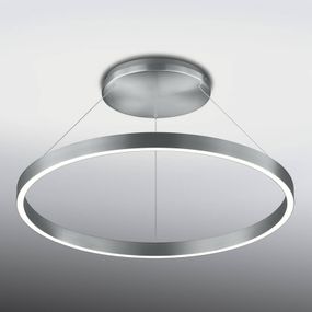 Knapstein Kruhové stropné LED svietidlo Circle stmievateľné, Obývacia izba / jedáleň, kov, akryl, K: 60cm
