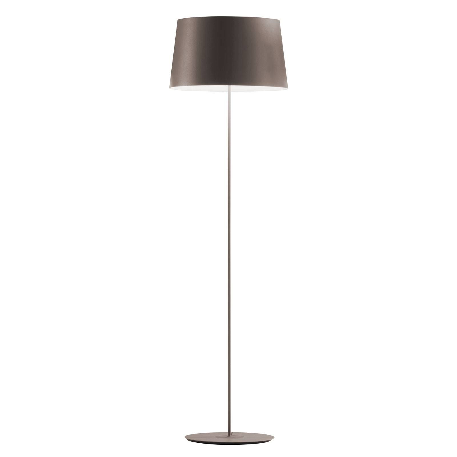 Vibia Warm 4906 dizajnérska stojaca lampa béžová, Obývacia izba / jedáleň, hliník, ušľachtilá oceľ, E27, 15W, K: 150cm