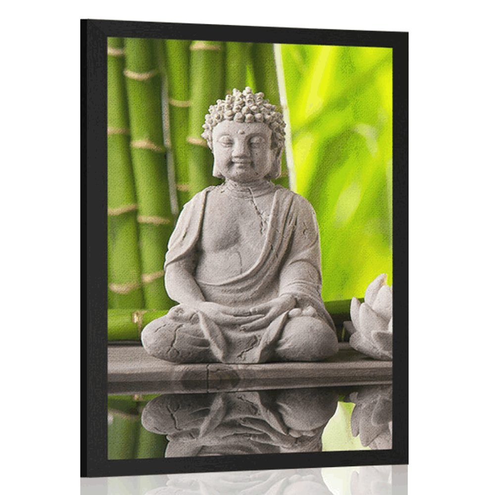 Plagát harmonický Budha - 30x45 black