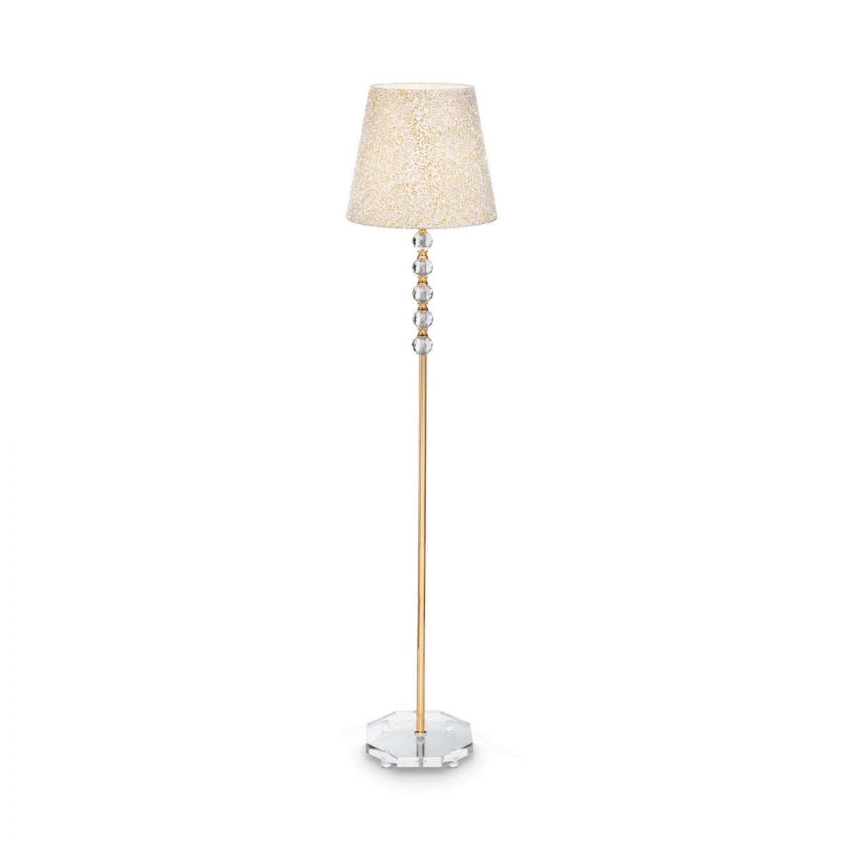 stojaca lampa Ideal lux QUEEN 077765 - zlatá