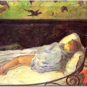 Obraz Paul Gauguin Young Girl Dreaming zs17289
