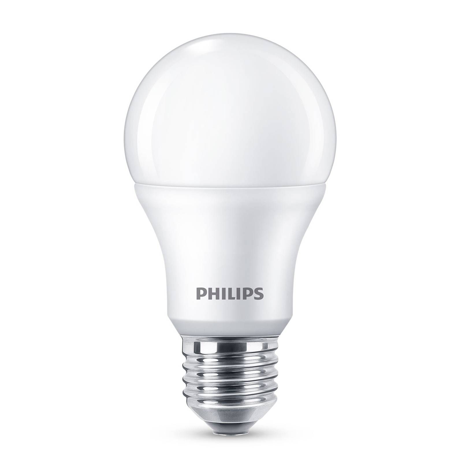 Philips E27 LED žiarovka A60 8W 2.700K matná 4ks, plast, E27, 8W, Energialuokka: F, P: 10.8 cm