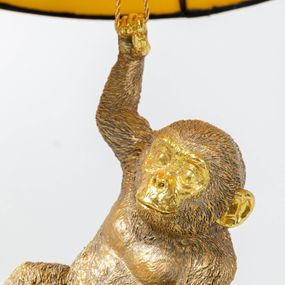 KARE Animal Swinging Baby Ape závesná lampa, Obývacia izba / jedáleň, polyrezín, bavlna, E27, 40W, K: 48cm