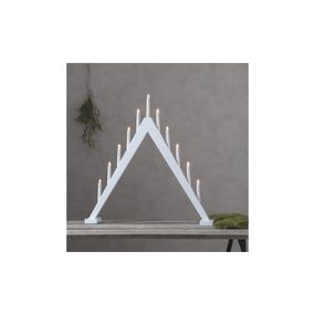Biely vianočný LED svietnik Star Trading Trill, výška 79 cm