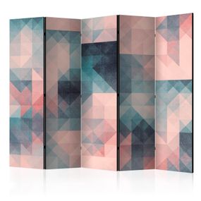 Artgeist Paraván - Pixels (Green and Pink) [Room Dividers]