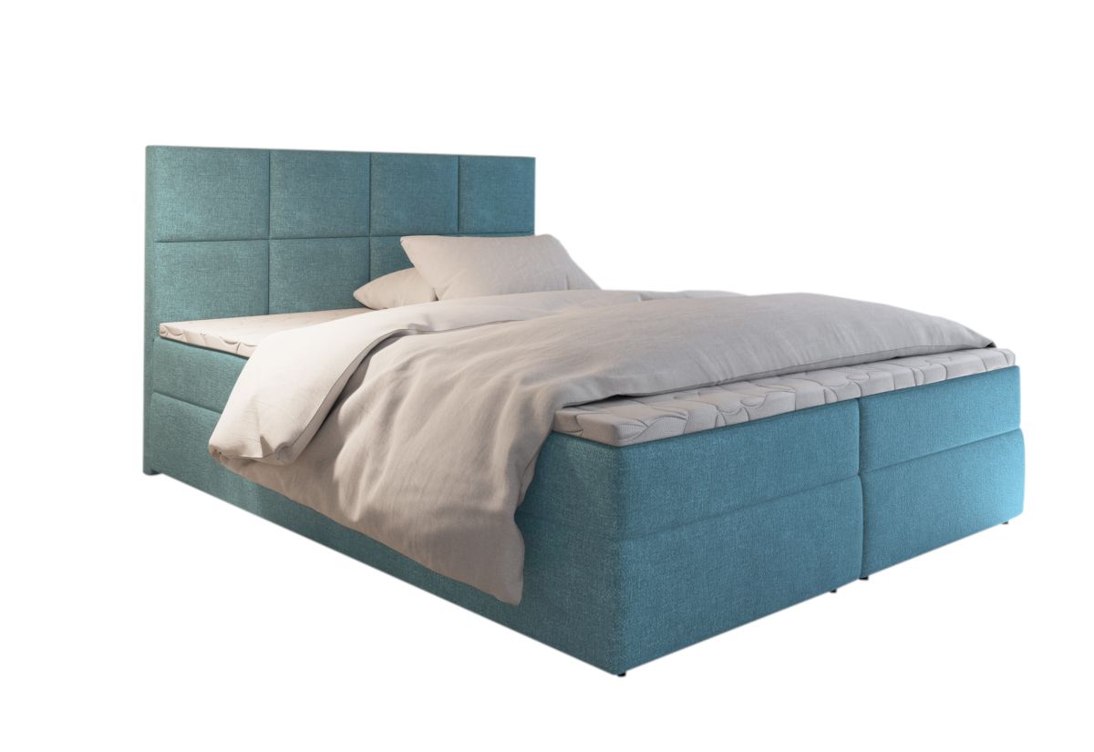 Expedo Čalúnená posteľ boxspring LENY, 140x200, Cosmic 05 + topper