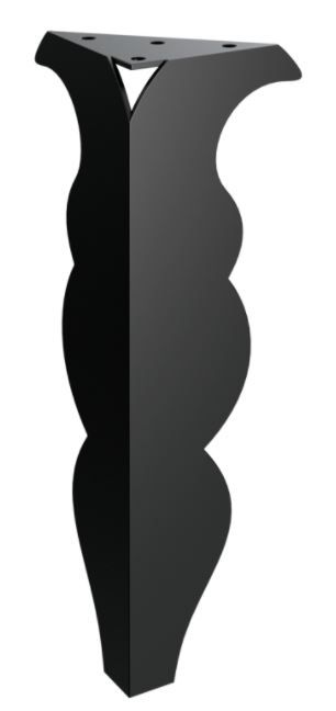 RMP Nábytková noha Klio 30 cm čierna NOHA023/30