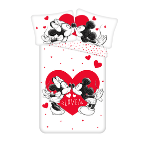 Jerry Fabrics Bavlnené obliečky Mickey and Minnie 