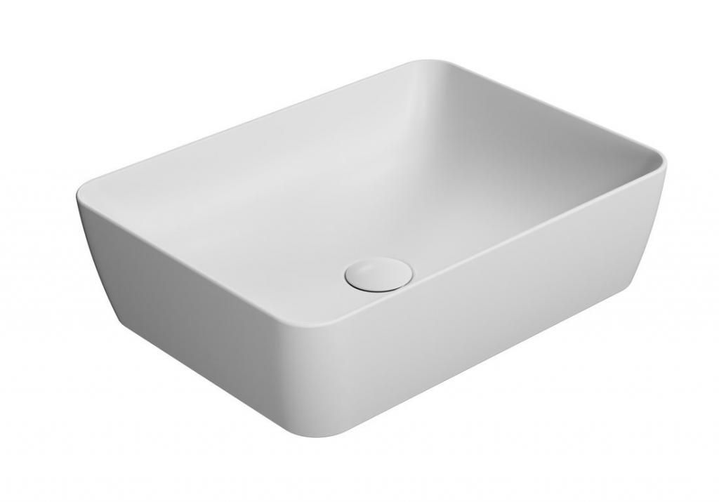 GSI - SAND keramické umývadlo na dosku 50x38 cm, biela mat 903709