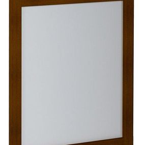 SAPHO - CROSS zrkadlo v drevenom ráme 600x800mm, mahagon CR011