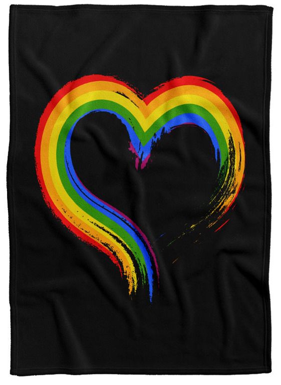 Deka LGBT Heart (Podšitie baránkom: NE)