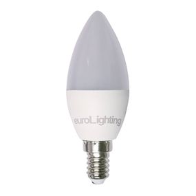 euroLighting LED E14 4W plné spektrum 3000 K Ra98 Step-dim, plast, E14, 4W, Energialuokka: F, P: 10 cm