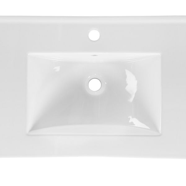 Keramické umývadlo Lava 46x61x17 cm biele