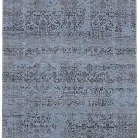 Diamond Carpets koberce Ručne viazaný kusový koberec Diamond DC-JK 1 Jeans blue / black - 275x365 cm