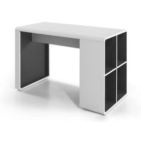 Sconto Písací stôl SIDON biela/antracit